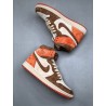 AJ 1 marron/orange