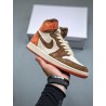 AJ 1 marron/orange