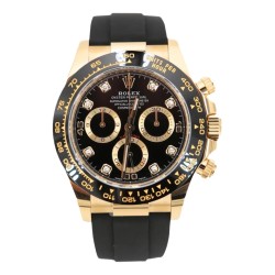 Montre rolex noir et or