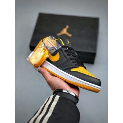 AJ 1 jaune/noir